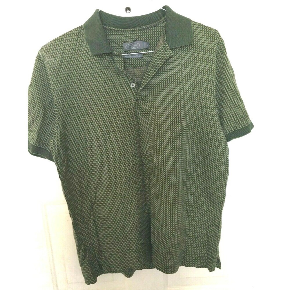 Talbots Polo Shirt Men's Small Green Short Sleeves Free Shipping
